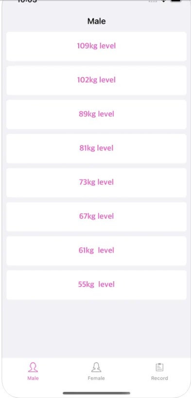 WeightliftingScoreRecord软件下载苹果版V1.1