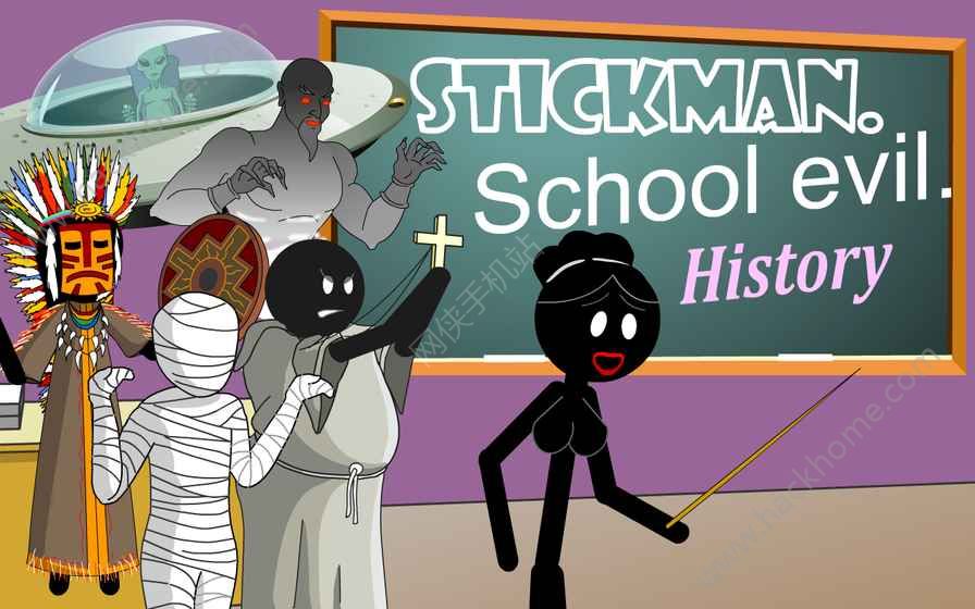 火柴人校园邪恶故事汉化中文版（Stickman Schol Evil History）v1.0.1