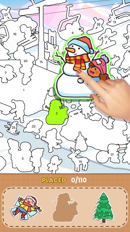 贴纸书着色拼图中文版安卓版下载（Sticker Book Coloring Puzzle）图片1