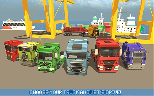 像素卡车城市运输游戏手机版（Blocky Truck Urban Transport）v2.6