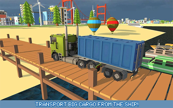 像素卡车城市运输游戏手机版（Blocky Truck Urban Transport）v2.6