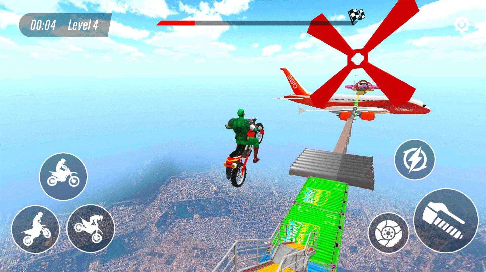 超级坡道摩托车特技3D游戏安卓版（SuperHero Bike）v1.0.6