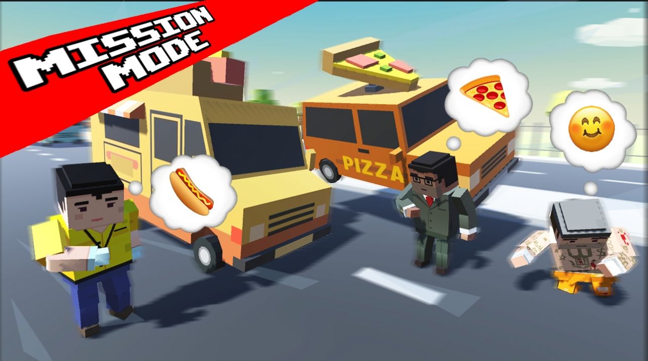 疯狂之路快餐车游戏官方版（Crazy Road Fast Food Truck）v0.2