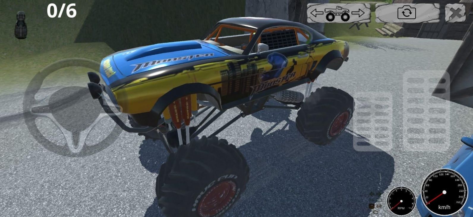 岛上的怪物卡车游戏手机版（Monster Truck On The Island）v1.0