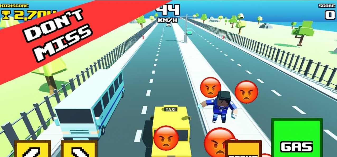 出租车疯狂之路游戏最新版（Crazy Road Taxi Madness）v0.1