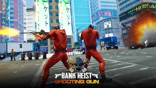 银行抢劫射击枪安卓版游戏下载（Bank Heist Shooting Gun）v1.0.3