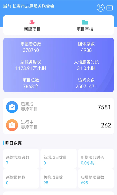 志愿服务管理端app官方版v1.0