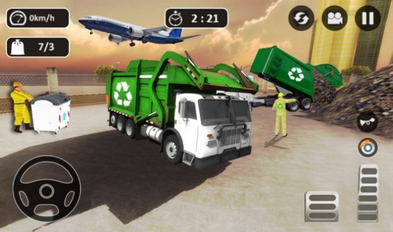 垃圾车行驶游戏中文安卓版（Garbage Trash Truck Driving）v5.0