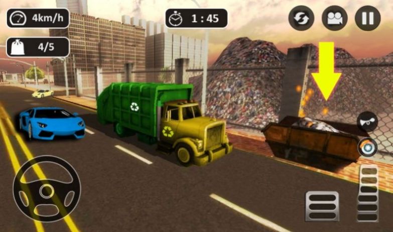 垃圾车行驶游戏中文安卓版（Garbage Trash Truck Driving）v5.0