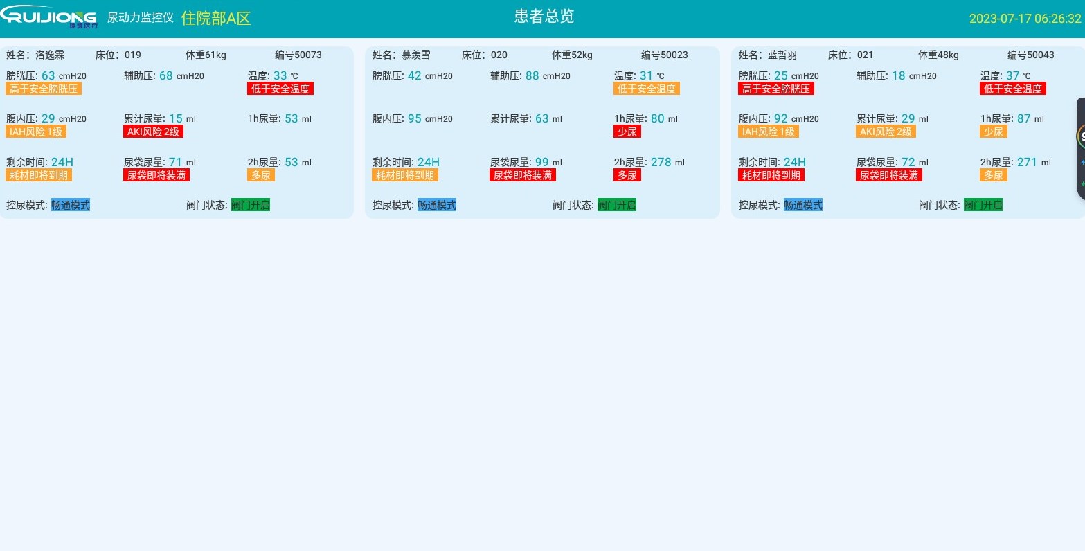 尿动力大屏监测仪软件下载v1.0.0